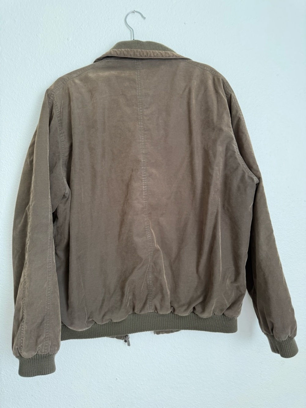 Lacoste Vintage 90s Brown Olive Zip-Up Bomber Jacket - Picture 13 of 13